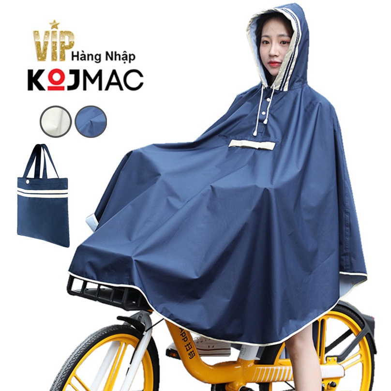Áo Mưa Choàng Đi Xe Máy Thời Trang Người Lớn (Hàng Nhập Khẩu Cao Cấp, Áo Mưa Cánh Dơi tiện lợi dùng cho từ 1 - 2 người)