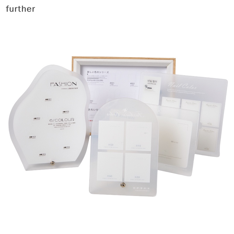 1 cái không thường xuyên acrylic nail art false mẹo hiển thị bảng sơn móng tay trong suốt hiển thị kệ trưng bày kệ làm móng tay [vn]