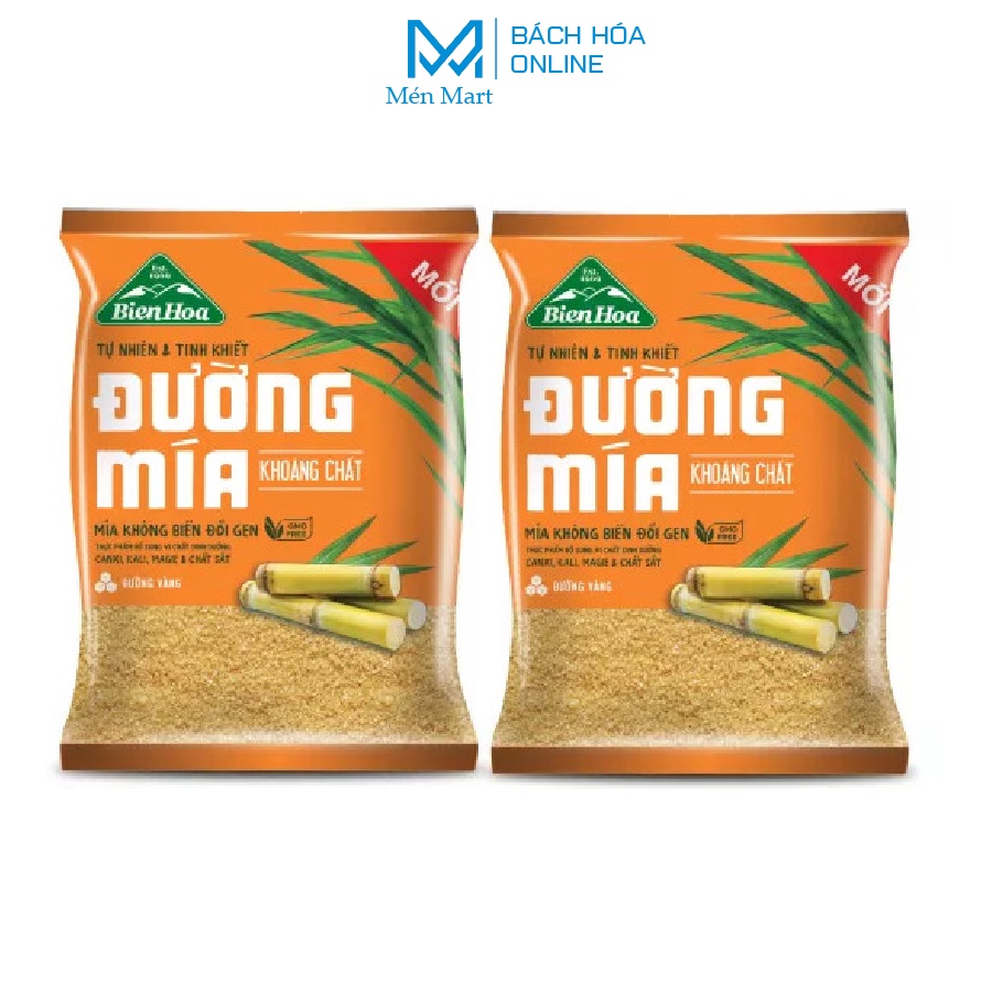 Combo 2 Đường mía khoáng chất Biên Hòa 1kg/túi