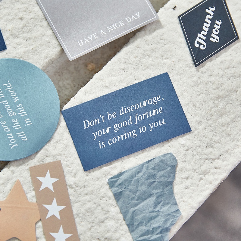 Bộ 40 Tấm Sticker Dán Trang Trí Sổ Tay Đơn Giản Xinh Xắn