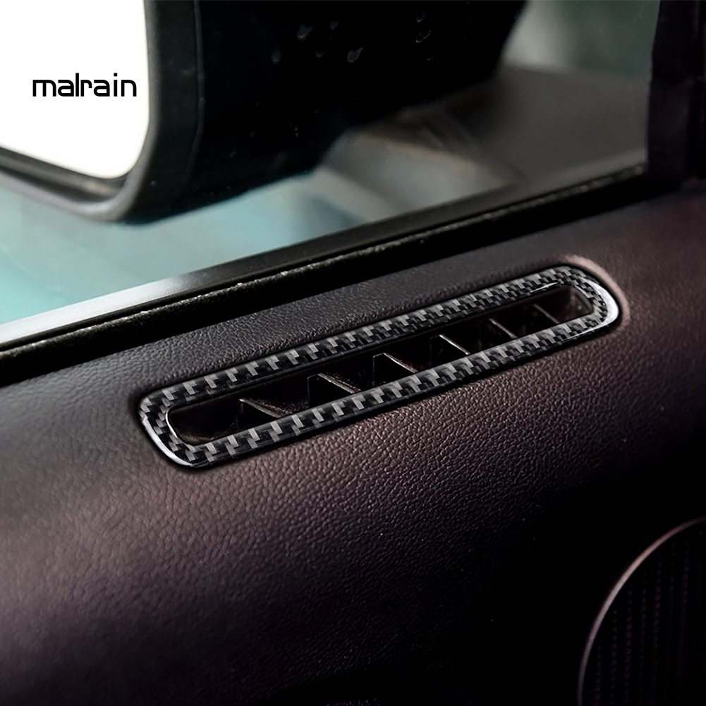 1 Cặp Miếng Dán Trang Trí Lỗ Thông Khí Cửa Xe Hơi Ford Mustang Bằng Sợi Carbon