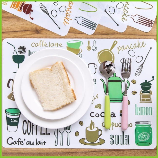 Tấm Lót Bàn Ăn Họa Tiết Hoạt Hình Đơn Giản