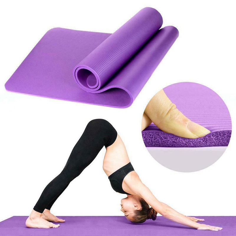 Set 2 Thảm Tập Yoga Dày 15MM Thoải Mái Bảo Vệ Đầu Gối / Khuỷu Tay