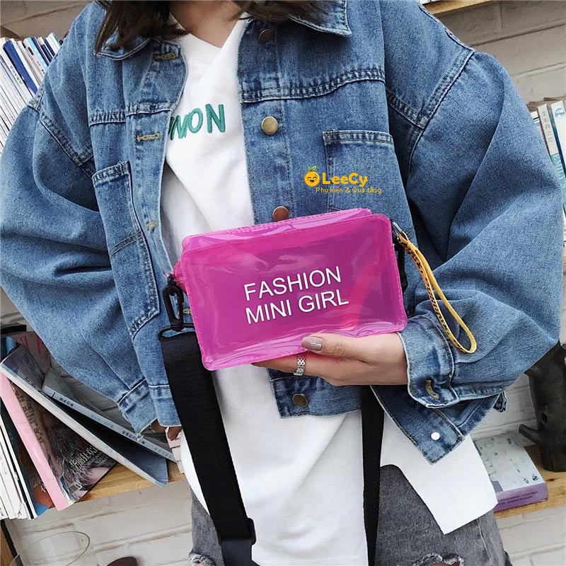 Túi nhỏ trong suốt Fashion Mini Girl nữ Hàn Quốc mới hợp thời trang mùa hè AK (tuyển sỉ)