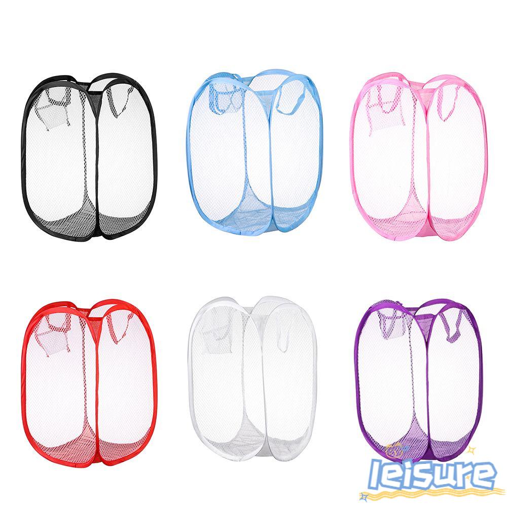 ♫Daphne♫ Giỏ Lưới Đựng Đồ Giặt Gấp Gọn Tiện Lợi