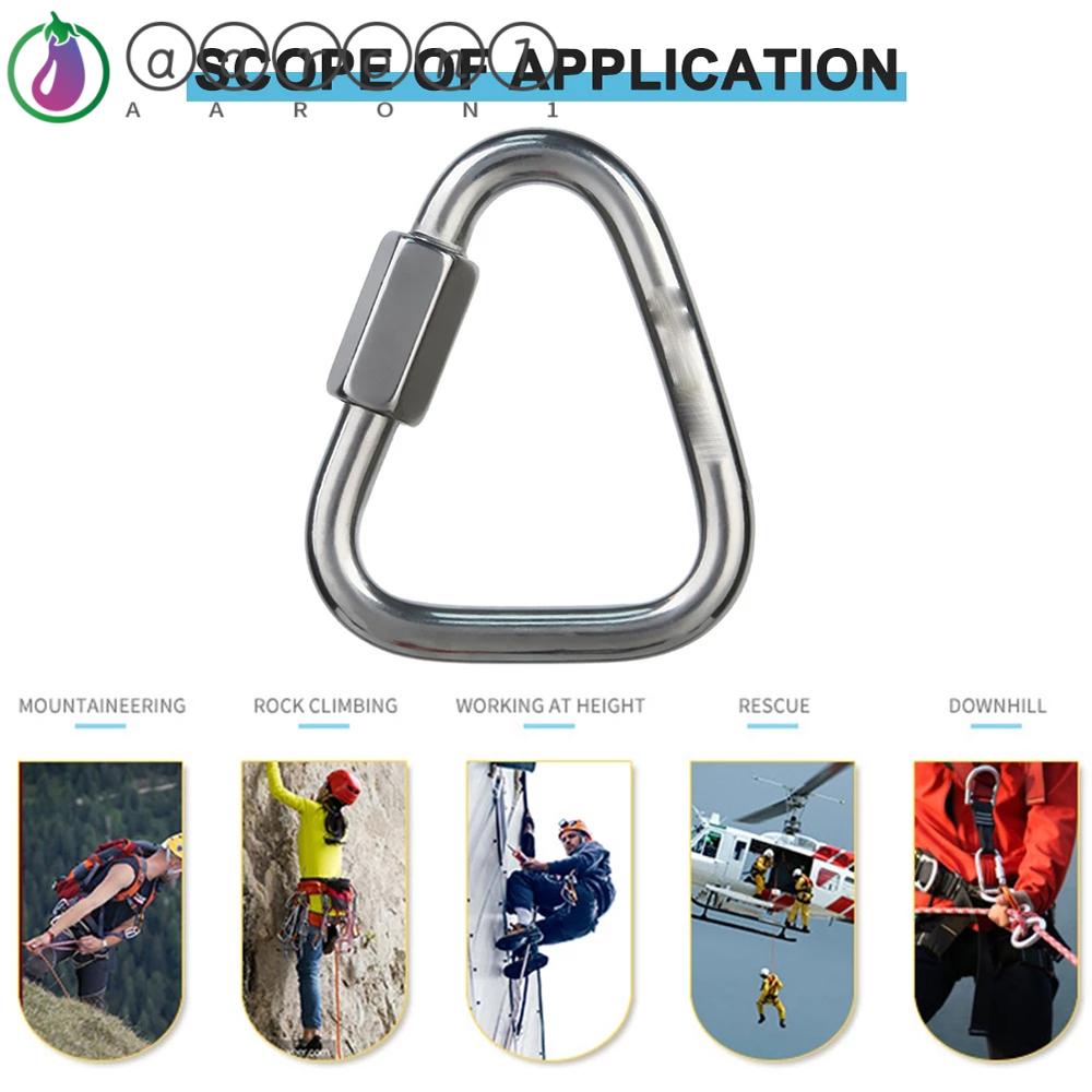 Aaron1 Móc Khóa Bằng Thép Không Gỉ 304 Cho Leo Núi Tiện Dụng