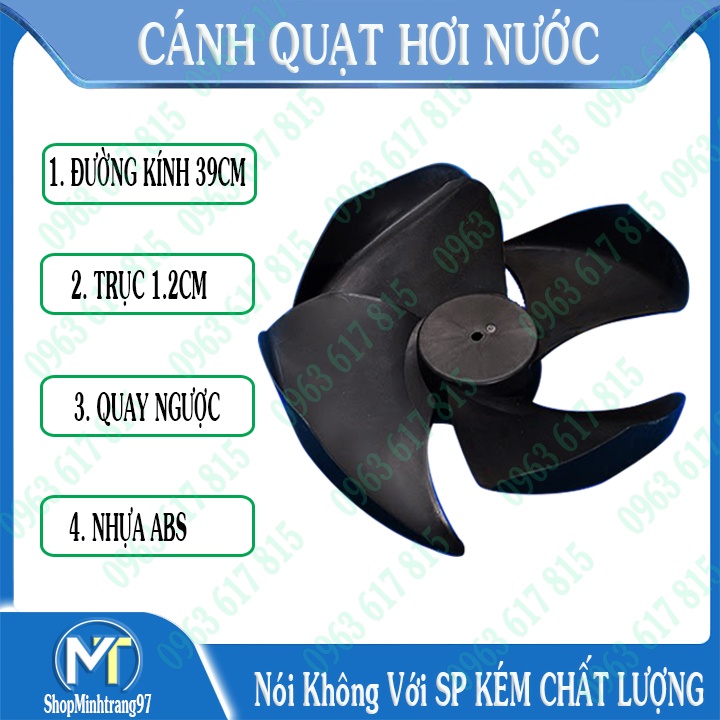 cánh quạt hơi nước size 39cm trục 12cm ngược | cánh quạt hơi nước 40 trục 12 thuận thiết kế cho motor nằm trước cánh