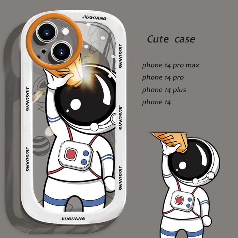 Ốp Điện Thoại TPU Hình Phi Hành Gia Cho IPhone 14 Pro Max 13 Peo Max 11 12 Pro Max XS X XR SE 2020 6S 8 7 Plus