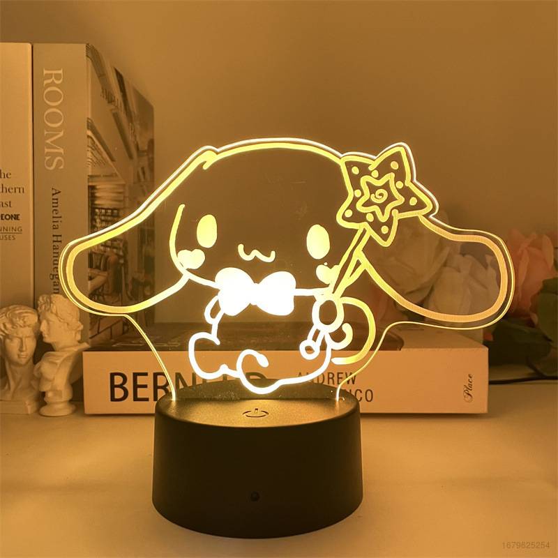 Đèn Ngủ Hình Nhân Vật Sanrio Kuromi Melody Đáng Yêu