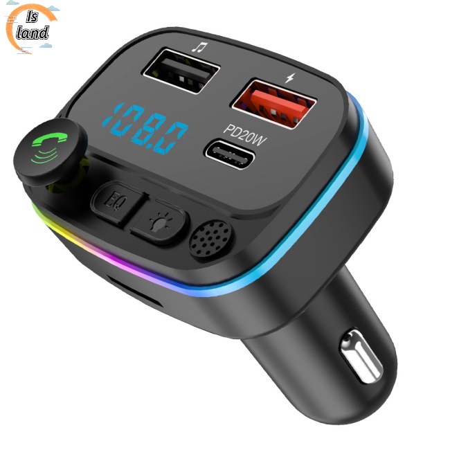 Máy Nghe Nhạc Mp3 Hai Cổng Usb Sạc Nhanh Pd20w B2 Led Kết Nối Bluetooth Cho Xe Hơi