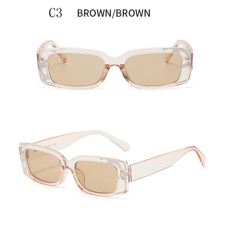 Kính Mát Gọng Vuông Nhỏ Chống Tia UV Thời Trang Hàn Quốc Cho Nam Nữ Y2K