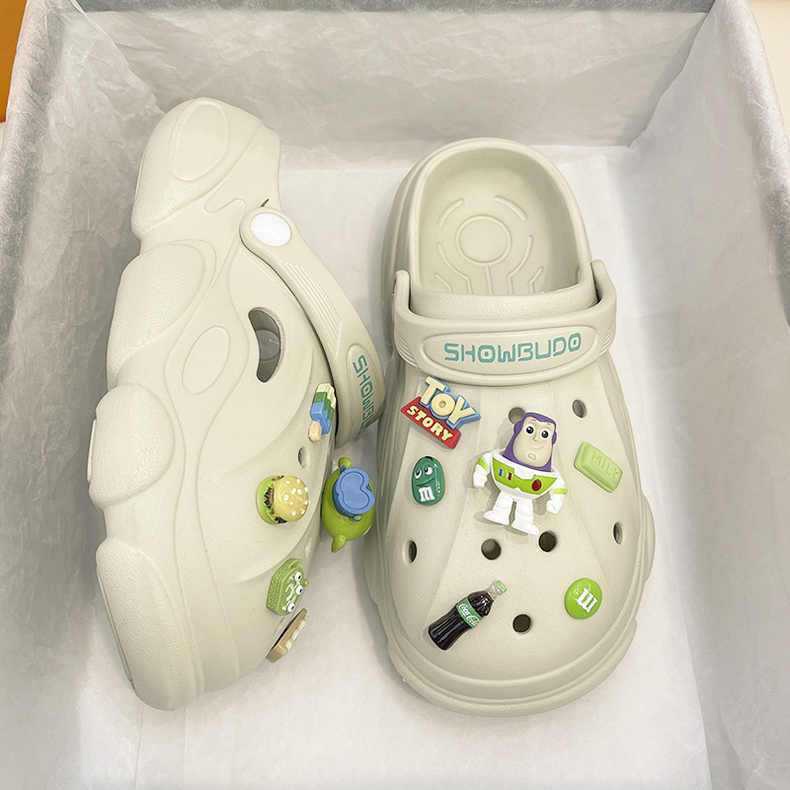 ISAHINI dép nữ dép bánh mì dép nữ dép đi trong nhà đế mềm chống trượt 15Z23041008