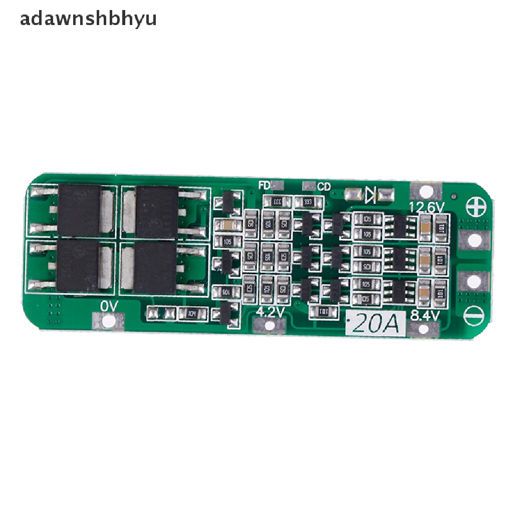 Bảng Mạch Sạc Pin Lithium 18650 PCB BMS 12.6V adawnshbhyu 3S 20A