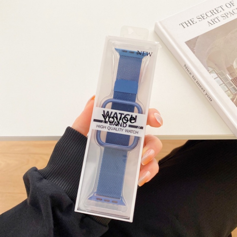 Dây Đeo Đồng Hồ Nam Châm 2 Trong 1 Sang Trọng Cho Apple Watch 49mm 45 44 42 41 40 38mm iWatch Series 8 7 6 Se 5 4 3 2 1 Màu Sắc