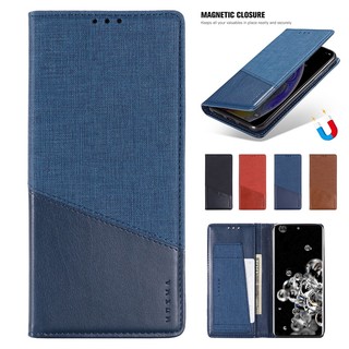 Bao da điện thoại nắp lật từ tính cho samsung note 20 note10 note9 note8