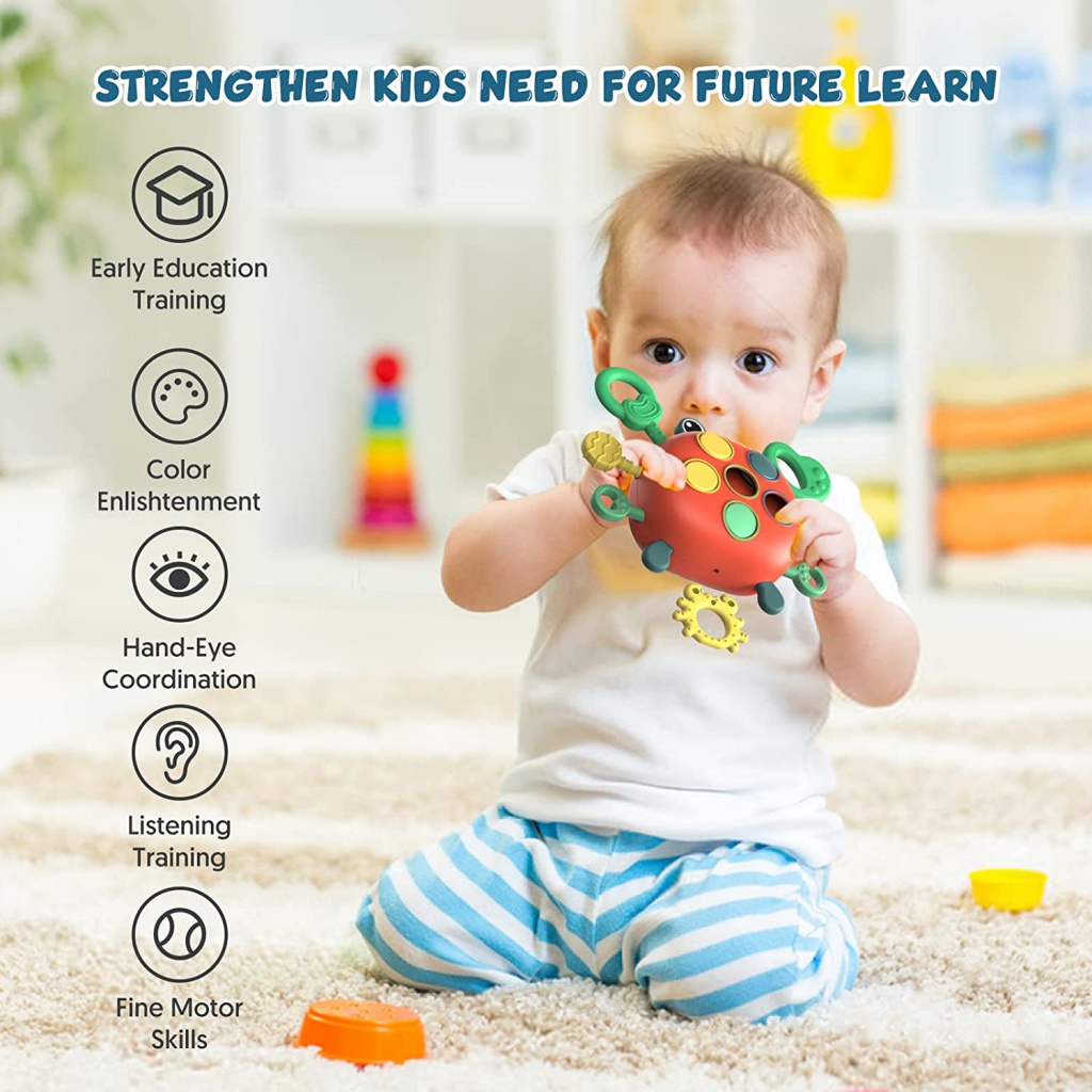 Đồ Chơi Dây Kéo Động Cơ Vui Nhộn Cho Bé 2-3 Tuổi Thích Hợp Làm Quà Sinh Nhật / Du Lịch Cho Bé 18 Tháng Tuổi