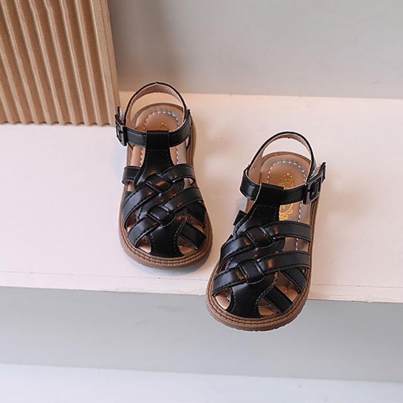 Giày Sandal Công Chúa Đế Mềm Chống Đá Hở Ngón Thời Trang Mùa Hè Cho Bé Gái