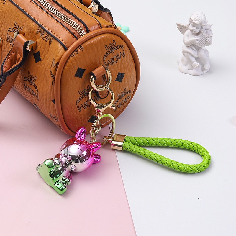 Móc Khoá móc khoá cute móc khoá móc khoá xe móc khoá balo móc khoá túi Sáng tạo nhựa mạ hai màu Unicorn Key Carabiner Phụ nữ ô tô Key Carabiner Trang trí Mặt dây chuyền Túi dễ thương