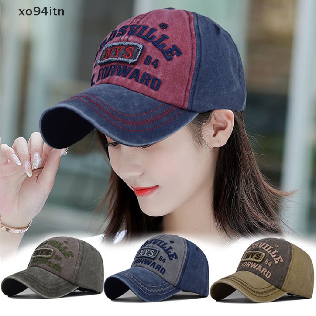 Mũ Lưỡi Trai Cotton Thêu Chữ Dad Trucker Phong Cách Retro Cho Nam Nữ