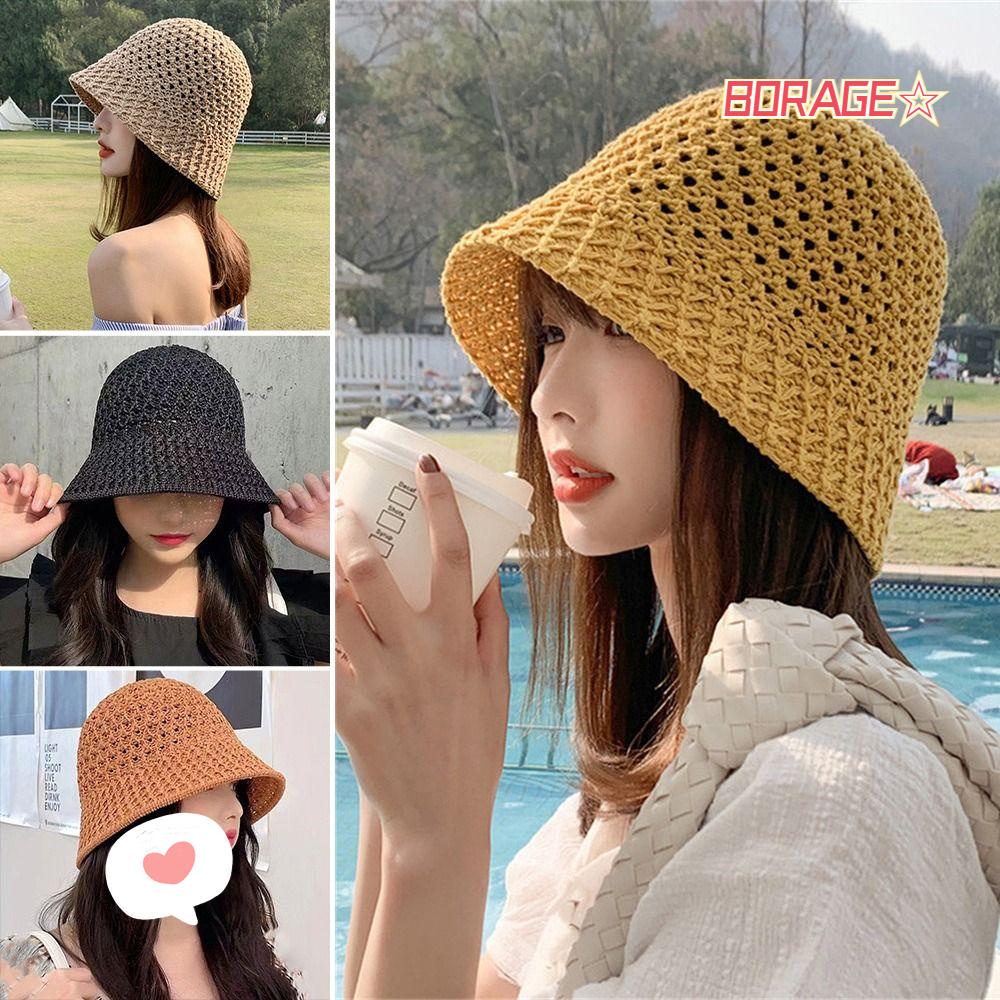 Nón Tai Bèo Chống Nắng Thoáng Khí Màu Sắc Tinh Khiết Cho Nam Và Nữ