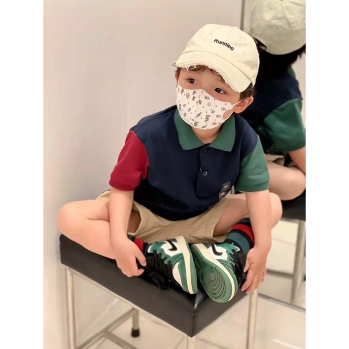 Áo Thun POLO Ngắn Tay Kèm Quần Ngắn Thời Trang Cho Trẻ Em Trai