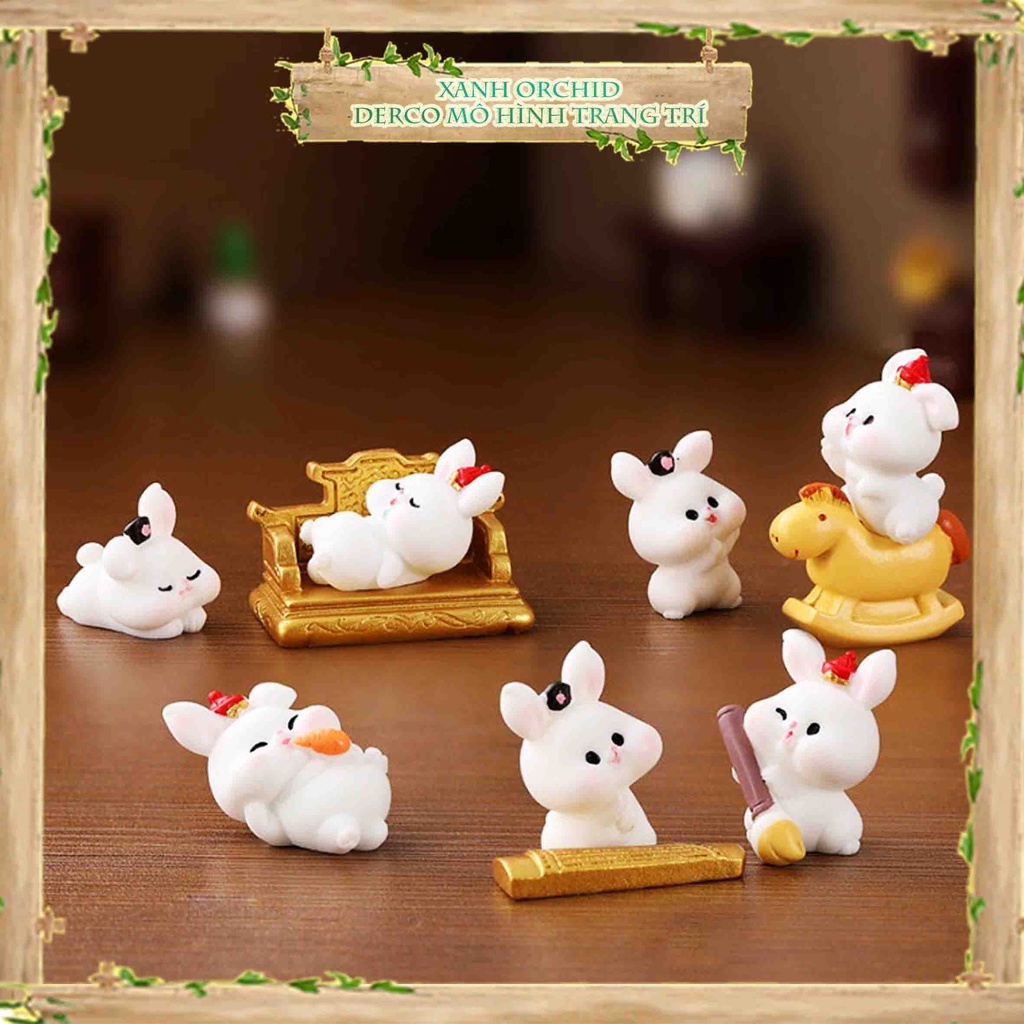 ​​​​Mô Hình Mini Tiểu Cảnh "Thỏ Tiangong Dễ Thương" Trang Trí Sen Đá, Sân Vườn/ Chậu Cây, DYI, Terrarium
