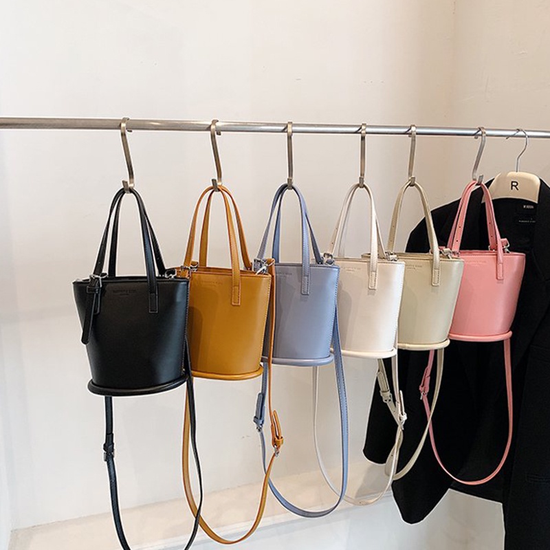 Túi Xách Đeo Vai Sức Chứa Lớn Màu Sắc Đơn Giản Phong Cách Hàn Quốc Cho Nữ