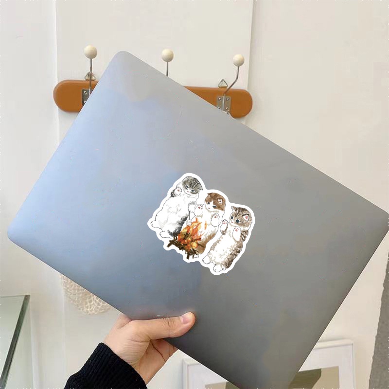 ❉ Set 03 Miếng Dán Hình Mèo Hóa Trang Series 03 ❉ Bộ 50 Miếng Dán Chống Thấm Nước Họa Tiết Hình Con Mèo Đáng Yêu Hợp Thời Trang