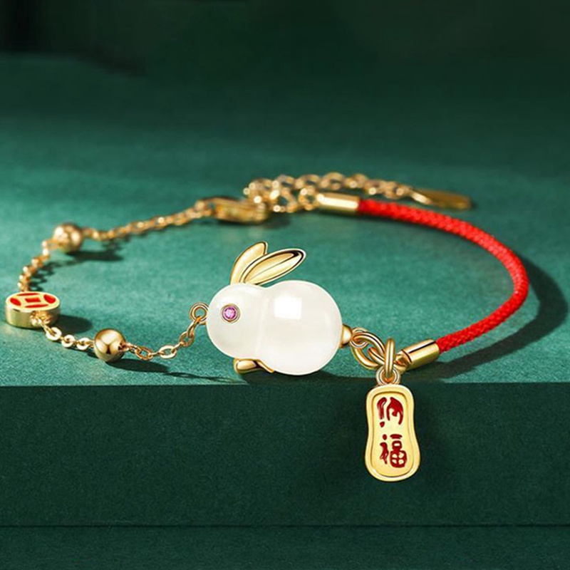 Fancy Vòng Tay Thiết Kế Hình Thỏ May Mắn Dễ Thương Thời Trang Sang Trọng