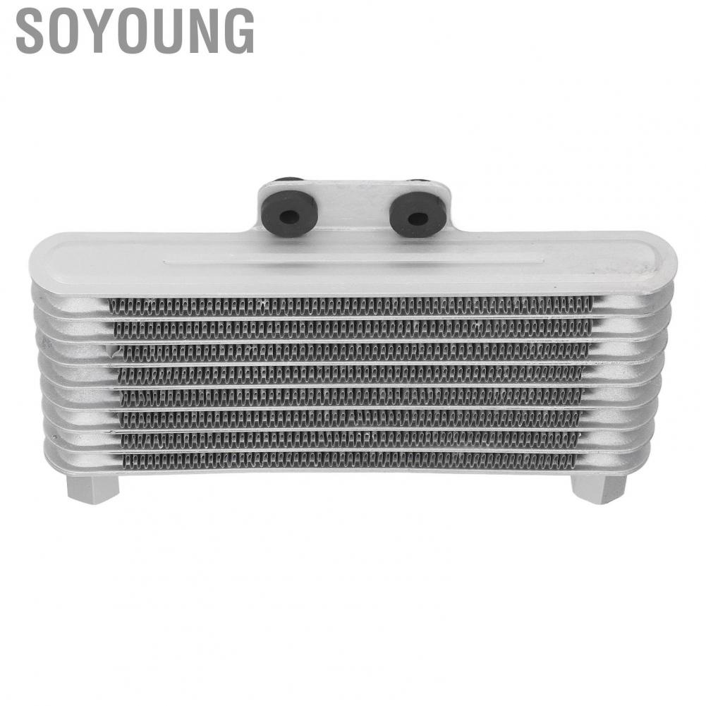 Soyoung Motorcycle Oil Radiator  Strong Power High Strength Rapid Cooling Engine Cooler for 2 Stroke Off Road Motorbike