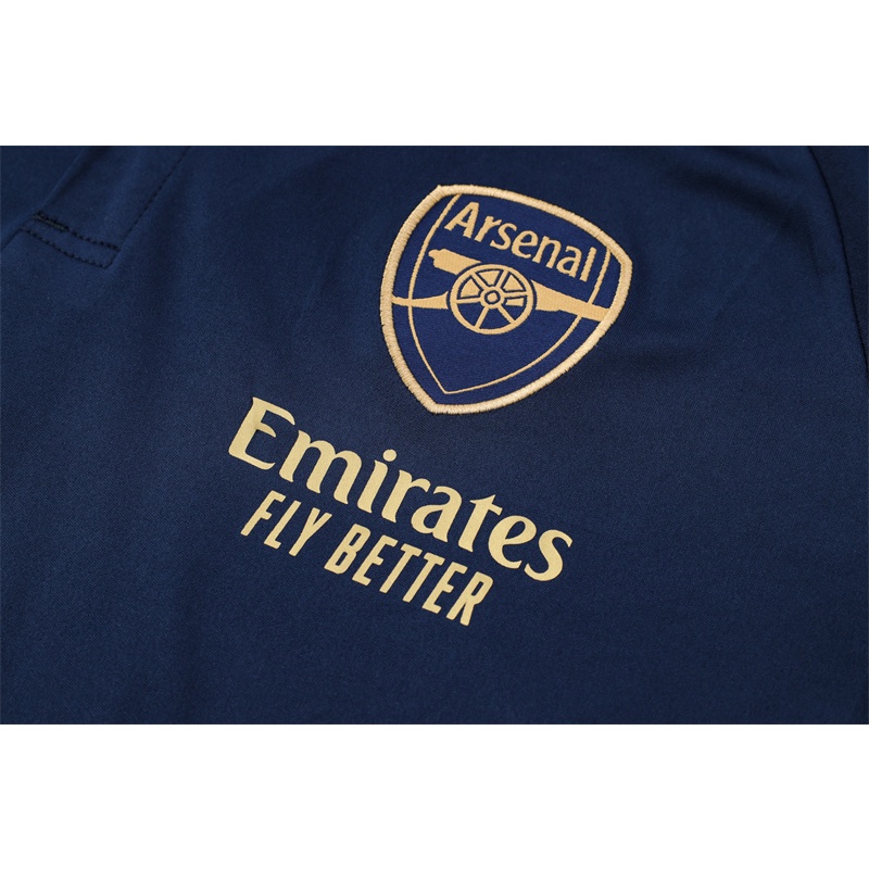Arsenal Áo polo Tay Ngắn Màu Xanh navy Thời Trang Trẻ Trung