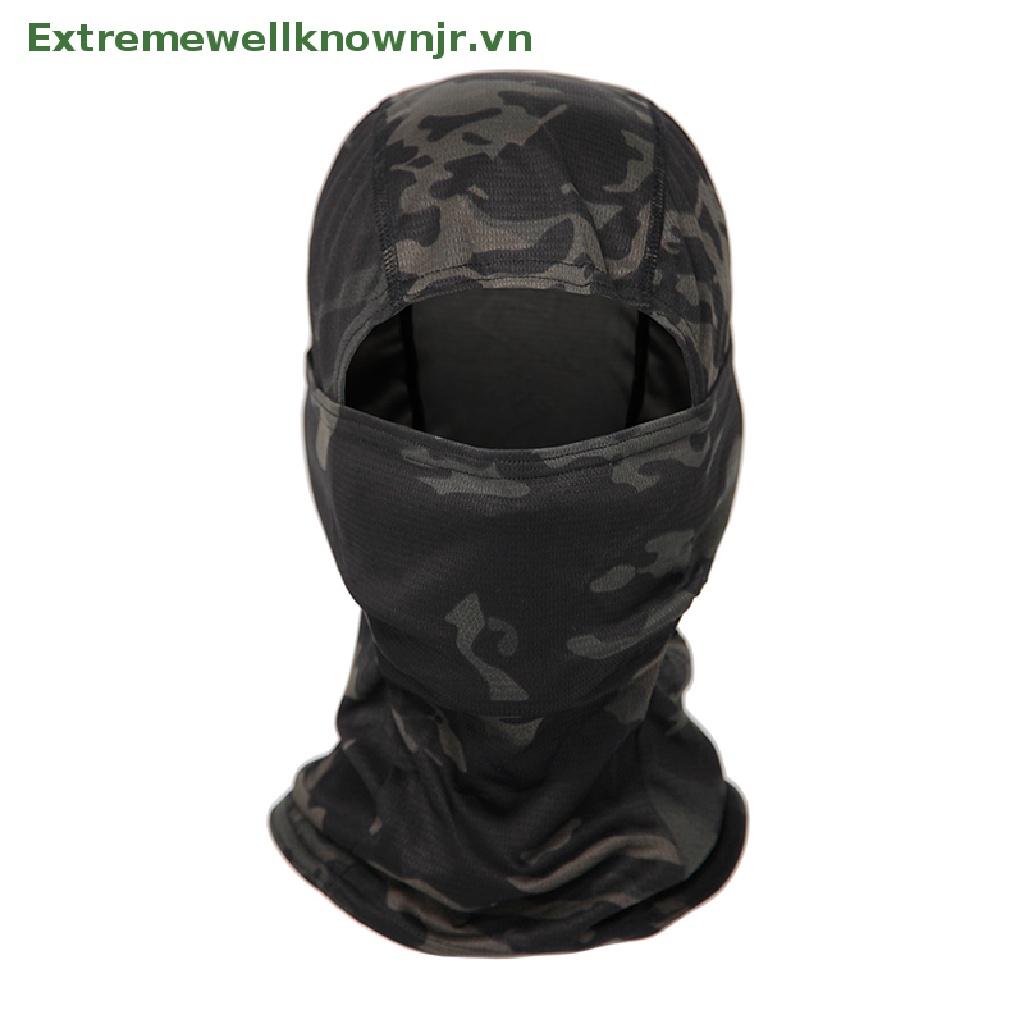 Ervn Mũ Trùm Đầu Kiêm Khẩu Trang Balaclava Ngụy Trang Quân Đội Đi Xe Đạp Hung Đa Cam Bán Chạy