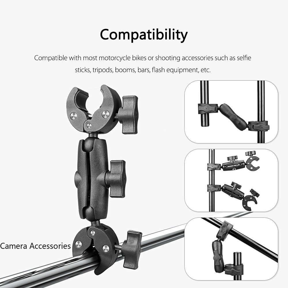 Giá Kẹp Đôi Cho Camera Thể Thao Insta360 X3 One X2 X GoPro Hero 11 10 9 8 DJI Osmo Action 3 2