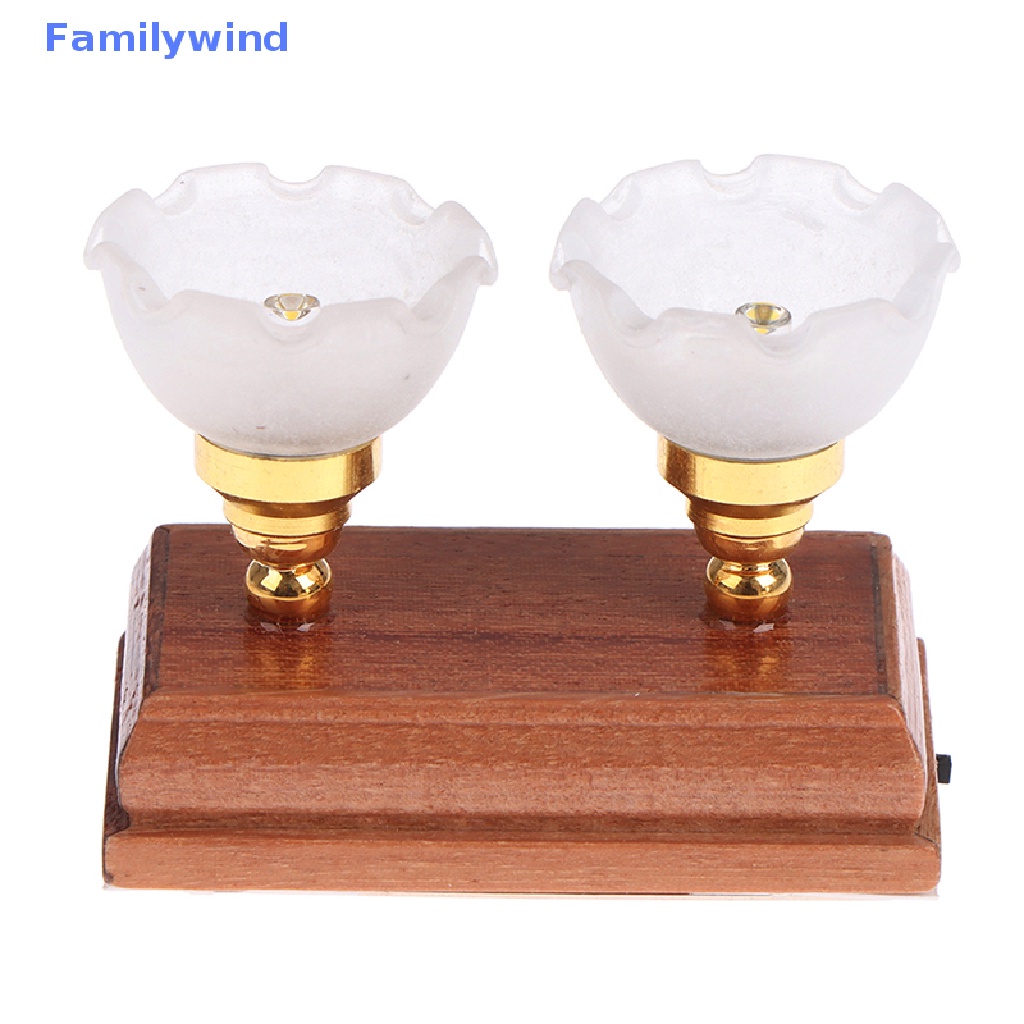 Đèn Trần Hai Đầu Hình Bông Hoa Mini Tỉ Lệ 1: 12 Trang Trí Nhà Búp Bê