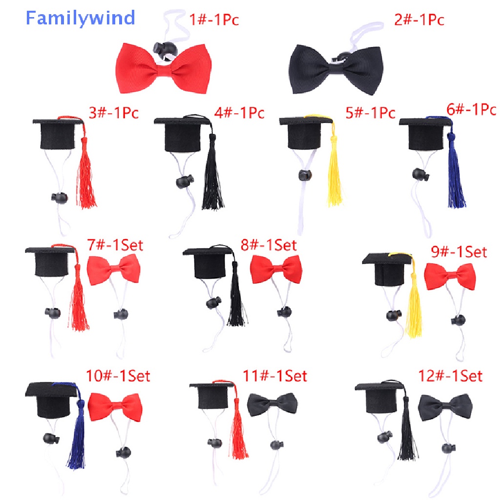 Bộ Phụ Kiện Nón Tốt Nghiệp Mini Dùng Để Trang Trí Nhà Búp Bê