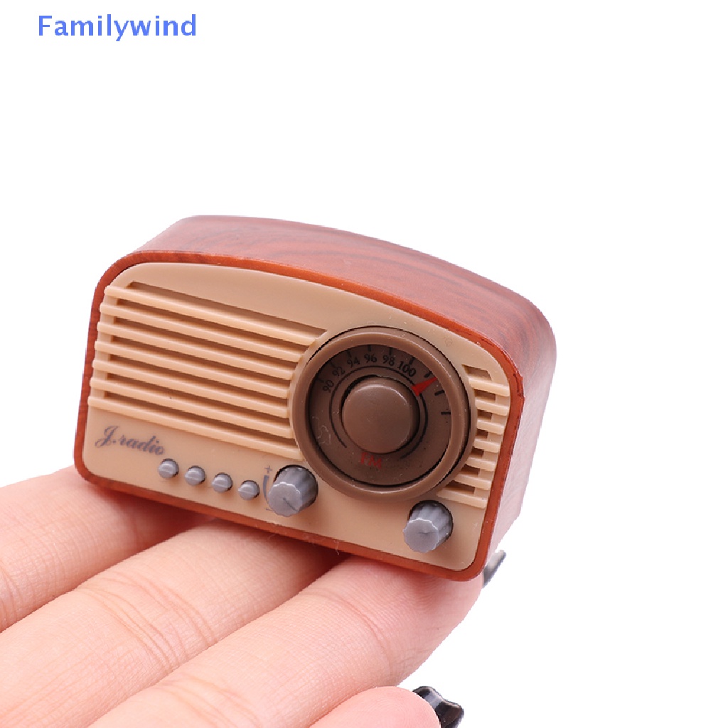 Mô Hình Radio Mini Trang Trí Nhà Búp Bê Phong Cách Retro