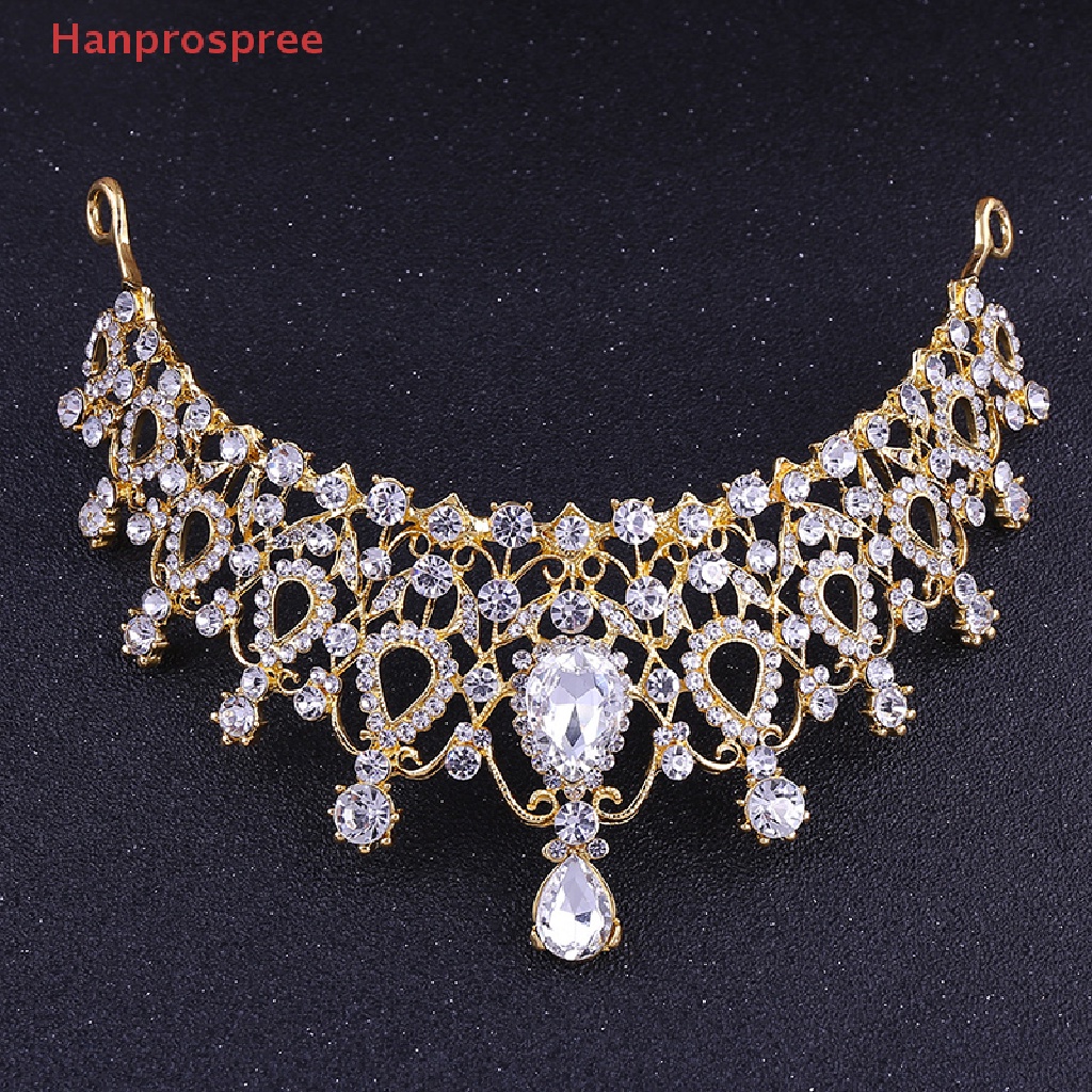 Cài Tóc Hình Vương Miện Đính Đá Pha Lê Thanh Lịch Cho Cô Dâu