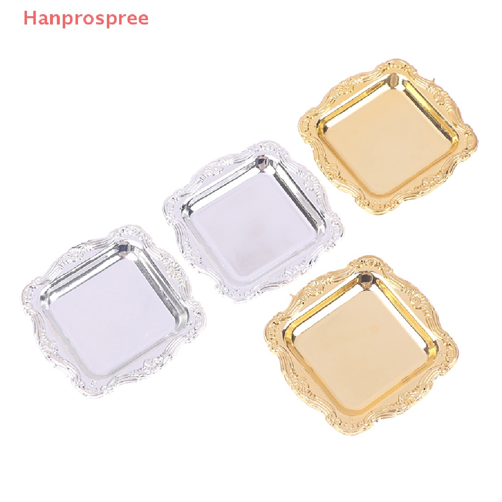 Bộ 2 Khay Trà Mini Bằng Nhựa Dùng Trang Trí Nhà Búp Bê