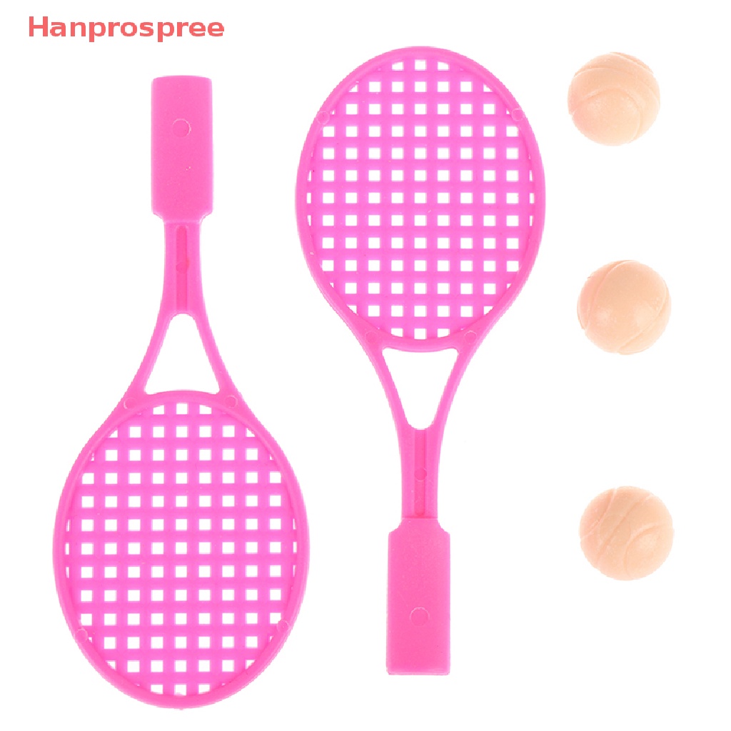 1 Bộ Vợt Đánh tennis mini Cho Nhà Búp Bê