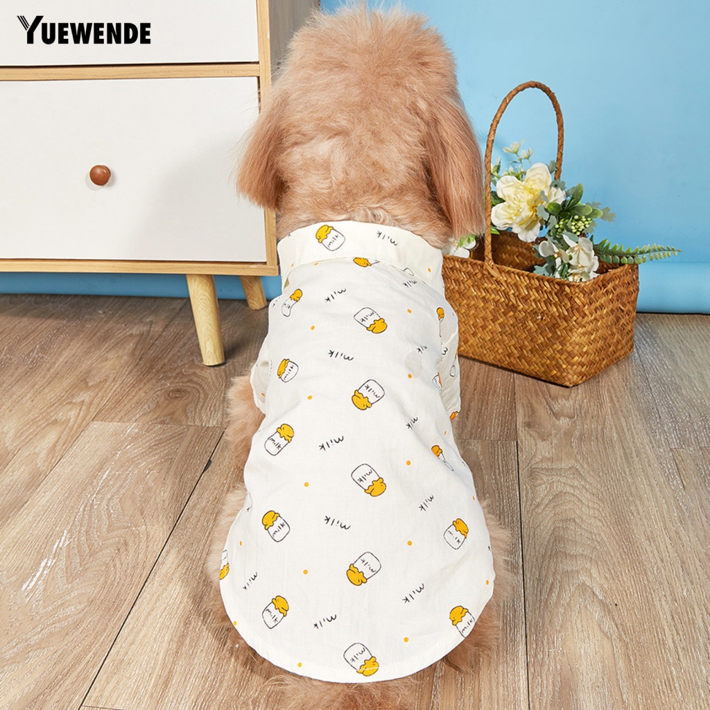 Yue.z Trang Phục Hóa Trang Cho Cún Cưng In Hình Chai Sữa Thời Trang Mùa Hè Đáng Yêu