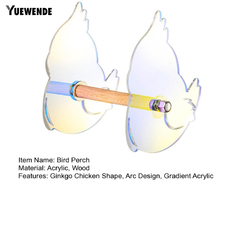 Giá Đỡ Bằng Acrylic Màu Gradient Chống Vỡ Dùng Tập Gym / Thể Hình Cho Vẹt