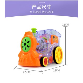 Bộ Đồ Chơi Lắp Ráp Xe Lửa Domino Tự Động Dành Cho Bé