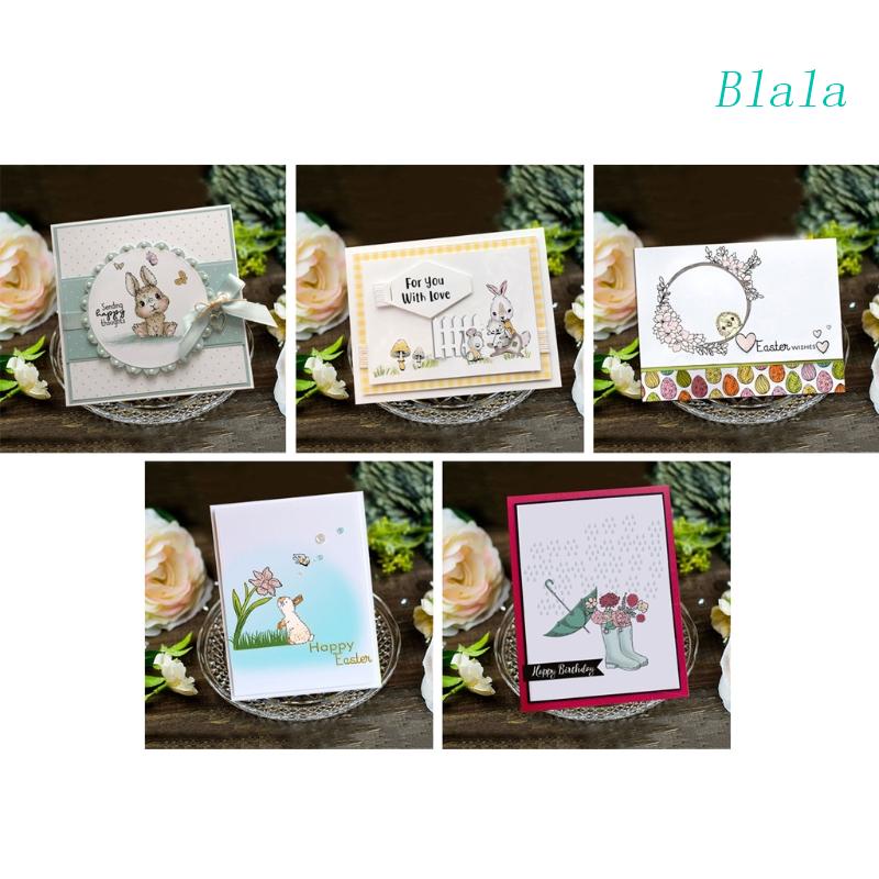 Khuôn Cắt Giấy Làm Từ Kim Loại Hình Thỏ Phục Sinh Trang Trí Scrapbook