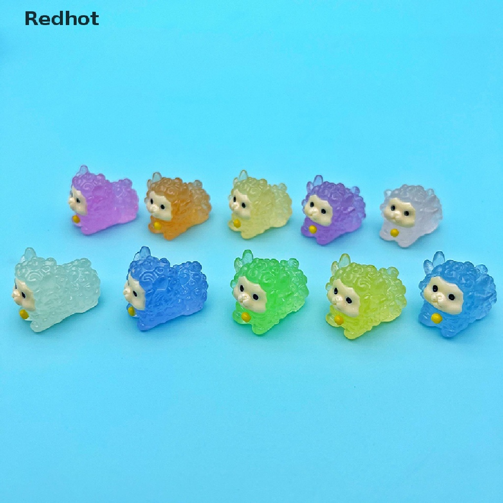 Bộ 2 Tượng Cừu Mini Phát Sáng Dễ Thương Dùng Trang Trí
