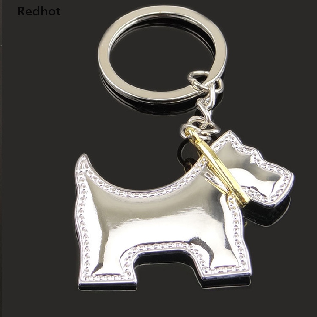 &lt; Redhot &gt; Móc Khóa Kim Loại Hình Chú Chó Đáng Yêu Thời Trang Chất Lượng Cao Dành Cho Túi Xách / Xe Hơi