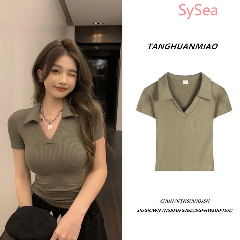 Áo polo Thời Trang Mùa Hè Hàn Quốc Dành Cho Nữ