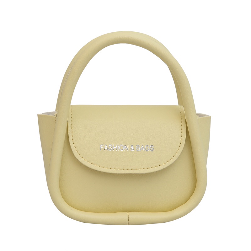 Túi Xách Mini Màu Trơn Phong Cách Retro Thời Trang Cho Nữ