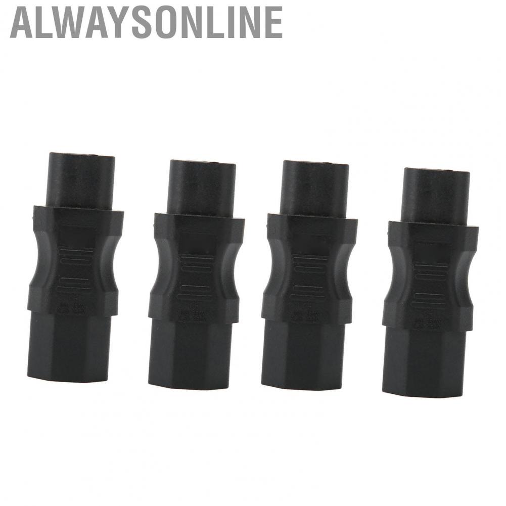 Alwaysonline Computer Power Adapter  4pcs IEC320 C8 To C15 2500W for Room Socket Printer Scanner