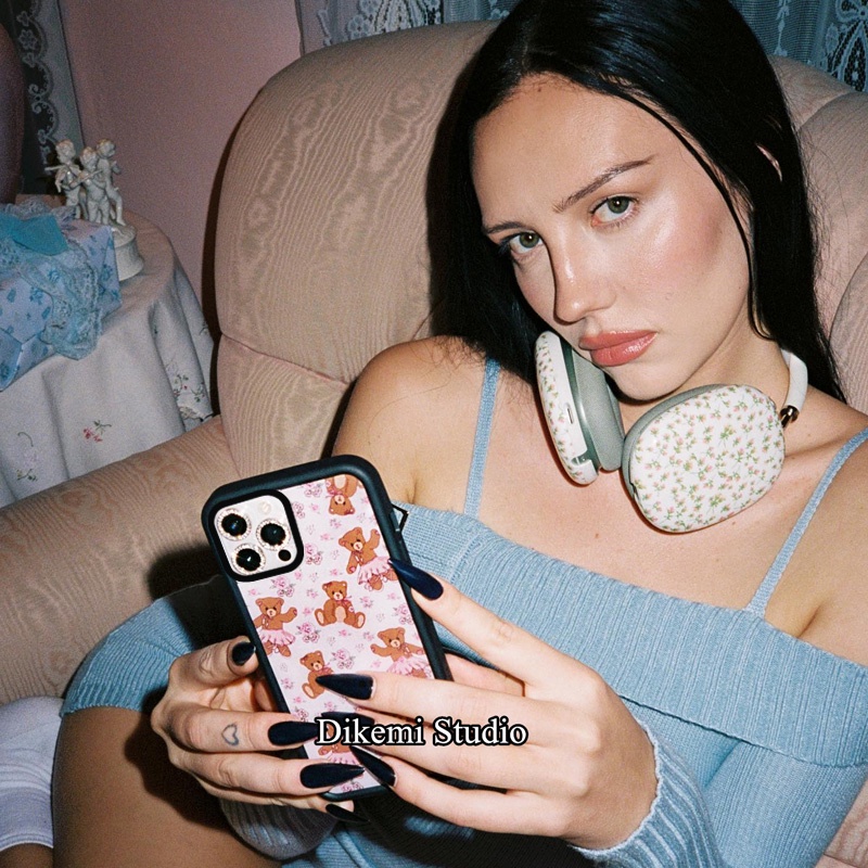 Ốp Điện Thoại Mềm Viền Đen Hình Gấu Hoạt Hình Dễ Thương Cho iphone 14pro / 13pro / 14promax / 13promax / 12 / 11 / xsmax / xr