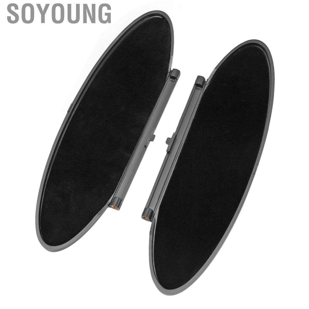 Soyoung 99670142102  Sunvisor Lid Cover Black Stable Performance Sun Visor Mirror Easy Installation for Car